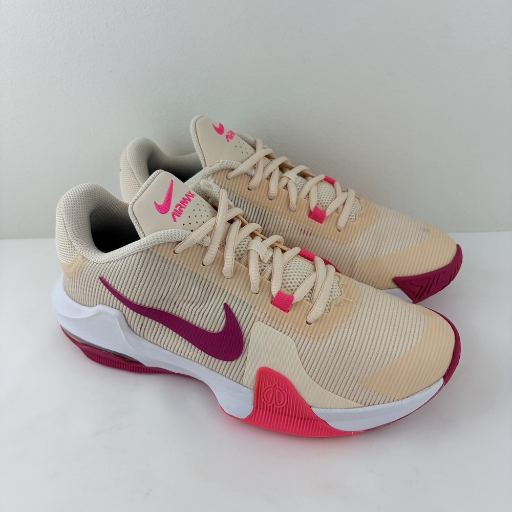 Nike Air Max Alpha Trainer 5 Women Training Shoes Beige Pink US 8.5 FV1699-801